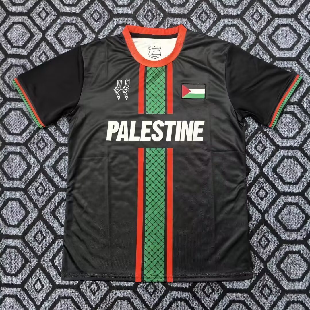 2025/2026 Palestine Black Football Shirt 1:1 Thai Quality