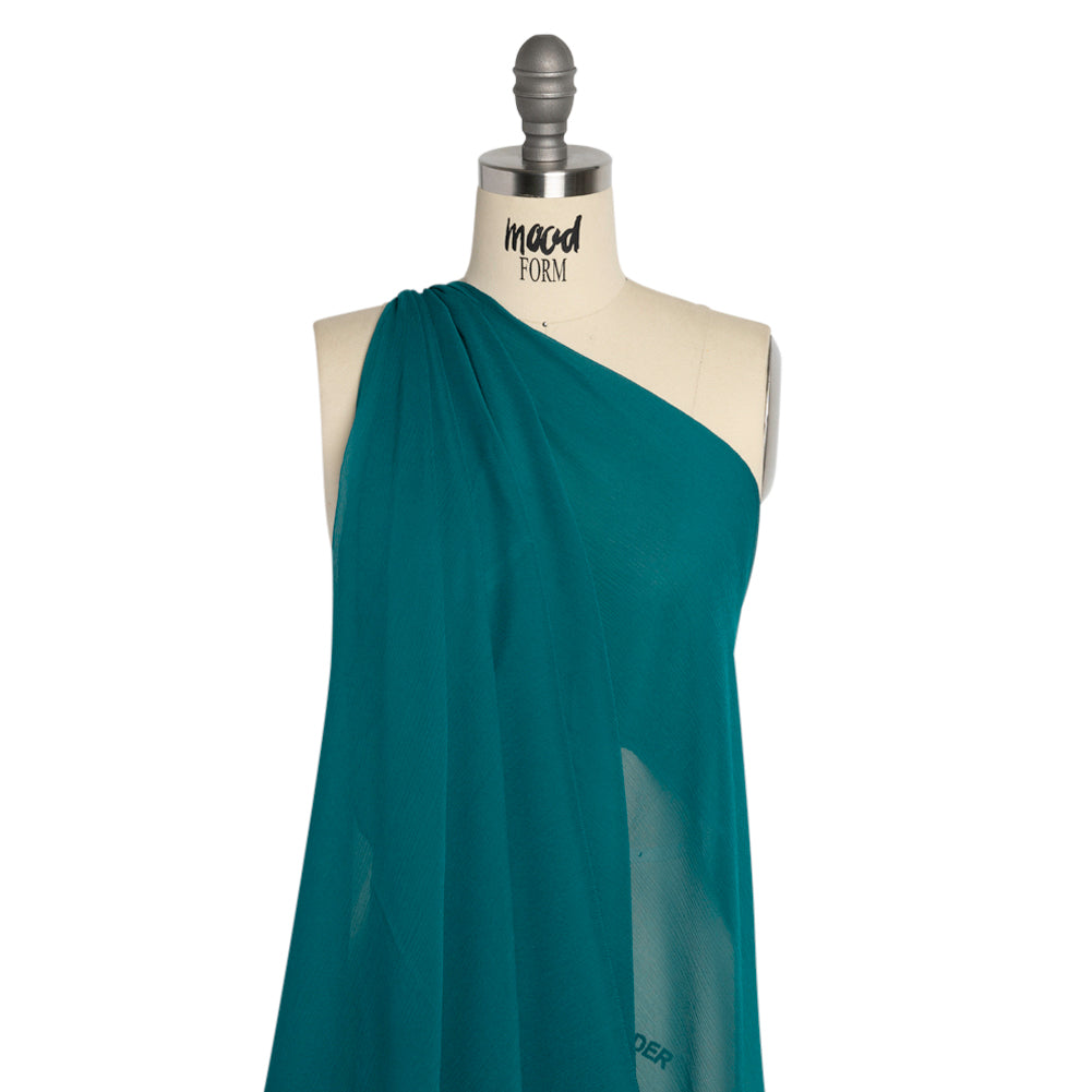 Crinkled Silk Chiffon - Deep Teal - Premium Collection - Joann Fabrics