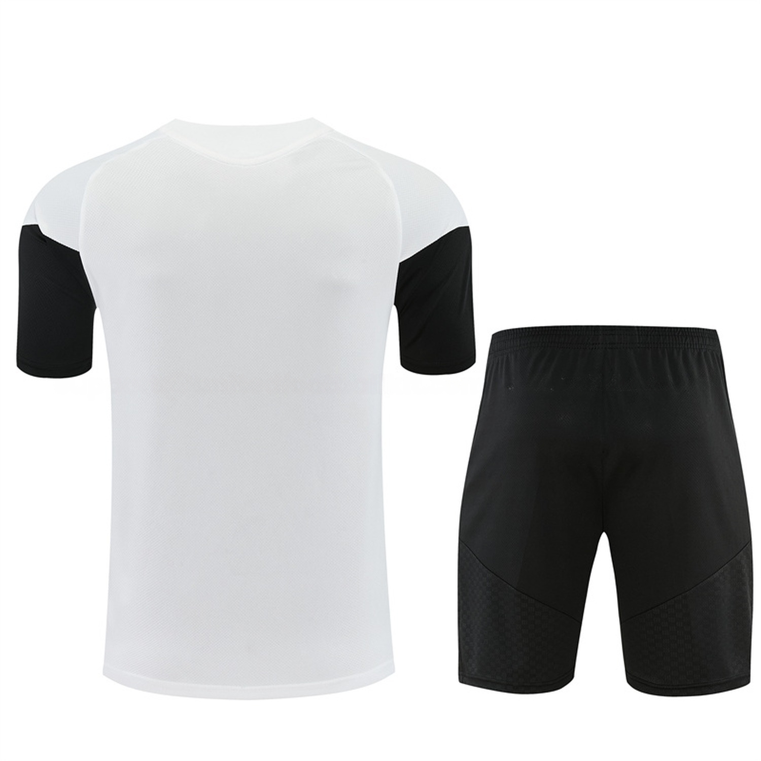 Liver.pool 26-27 Short-Sleeve Training Set - White Top & Black Shorts - UnitedFutballJersey