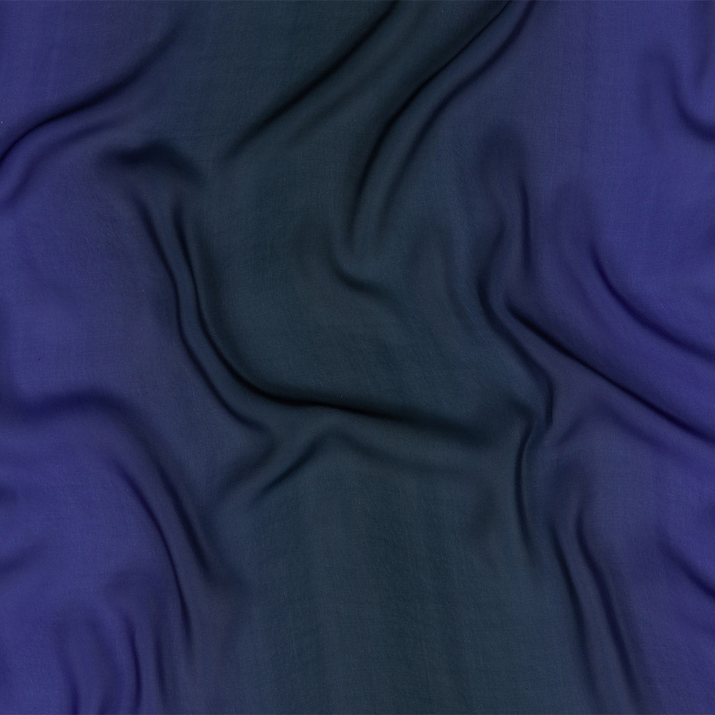 Milly Star White to Moonlit Ocean Ombre Polyester Georgette - Joann Fabrics