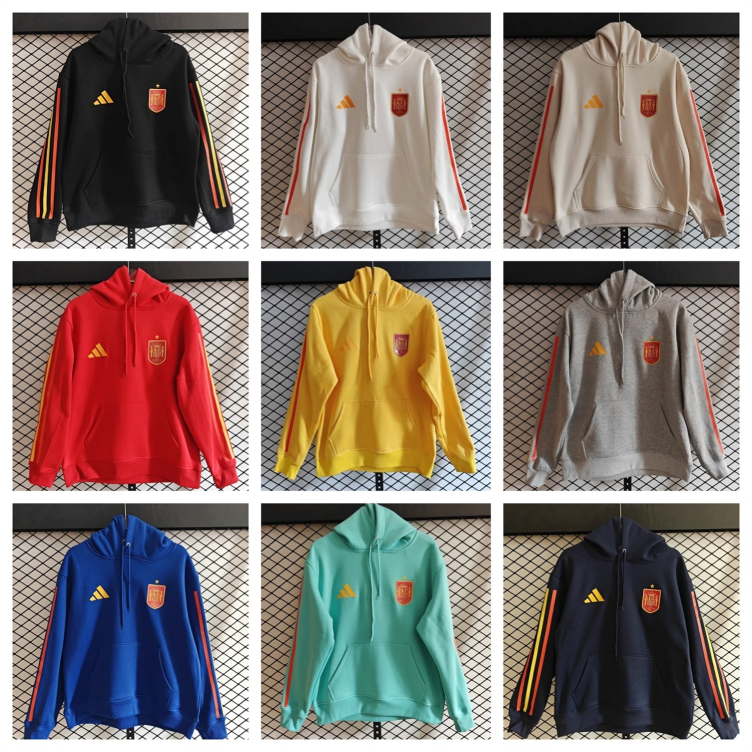 Spain 2026 Home Unisex Pullover Hoodie - UnitedFutballJersey