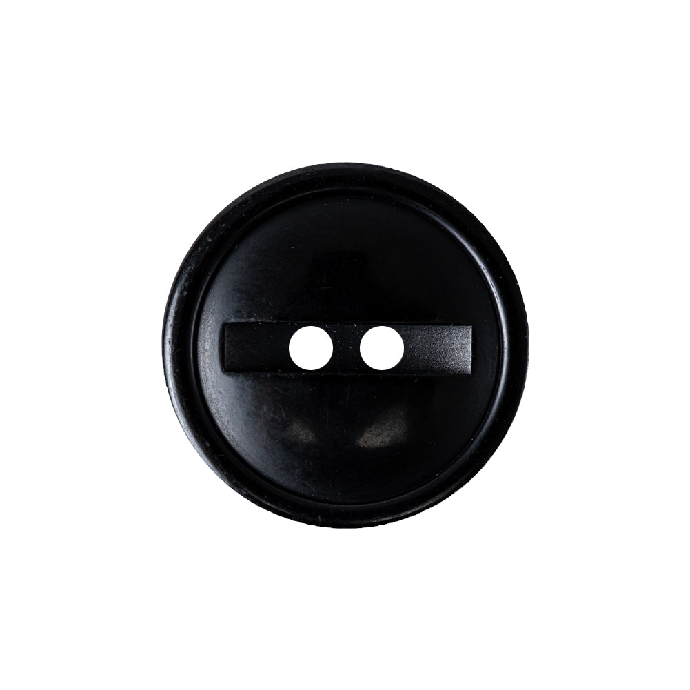 Carbon Black 2-Hole Channel Style Plastic Button - 36L/23mm - Joann Fabrics
