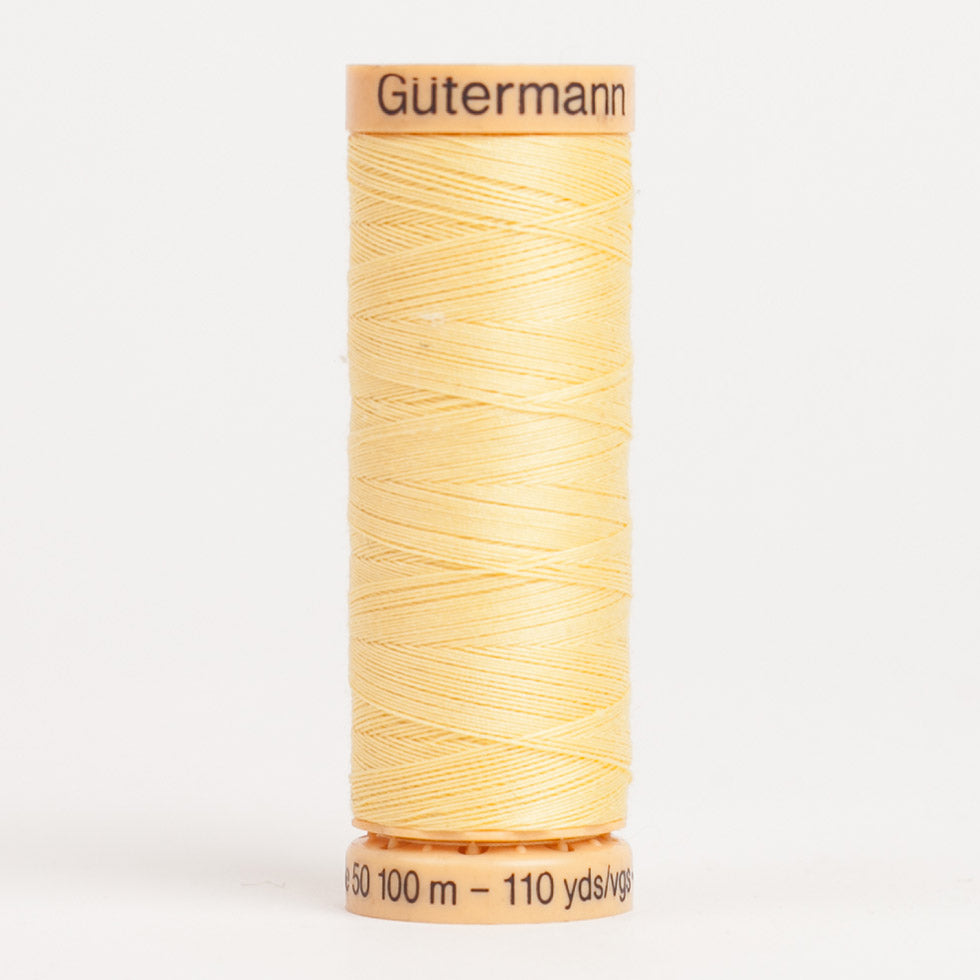 Gutermann Cotton Thread 100m - 1410 Light Yellow - Joann Fabrics