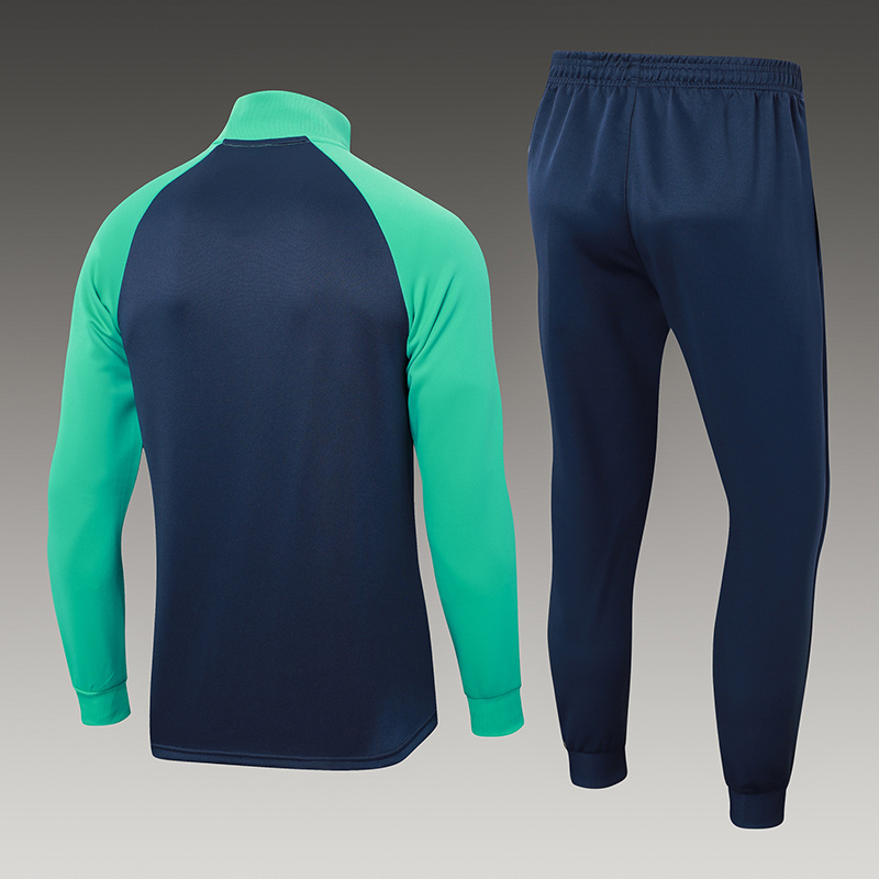 2024/2025 Barcelona Half-Pull Training Suit Royal Blue Jersey Set