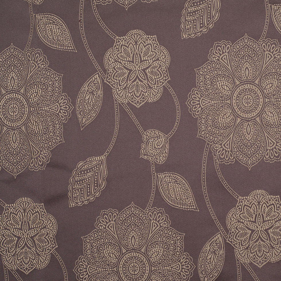 Gold and Brown Floral Satin Jacquard - Joann Fabrics