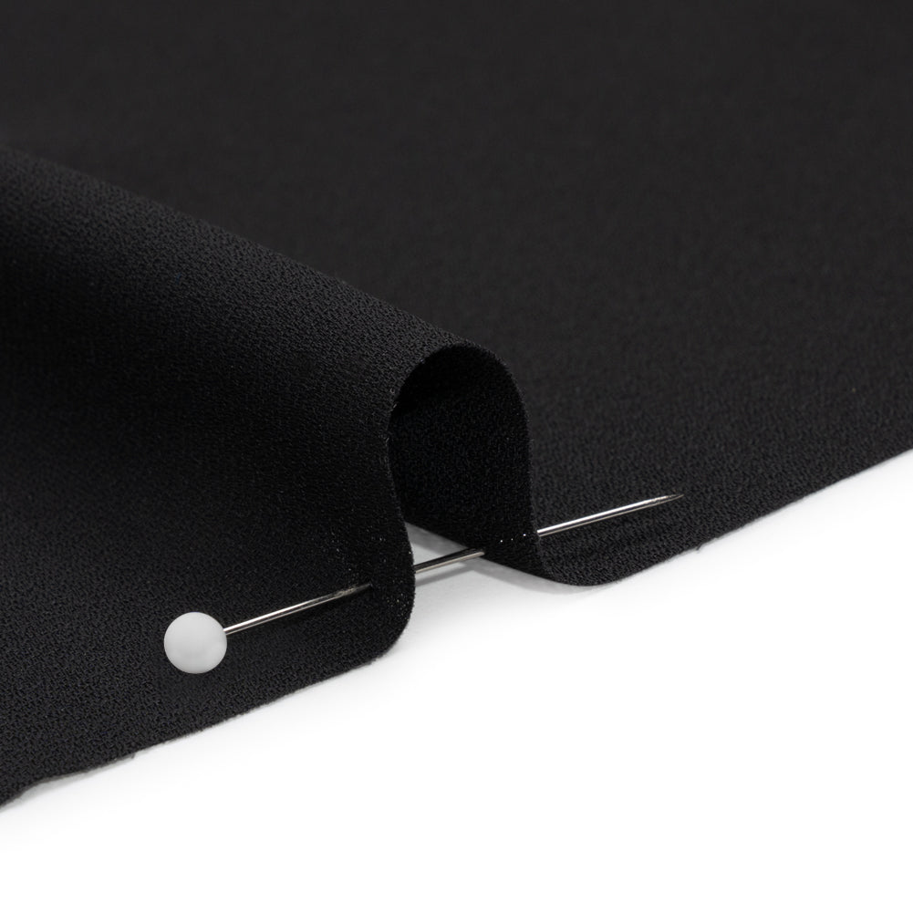 Famous Australian Designer Black Polyester Double Georgette - Joann Fabrics