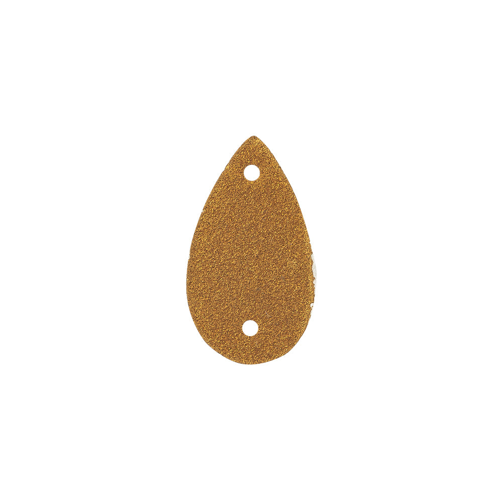 Vintage Czech Crystal Teardrop Gold Backed Sew-on Imitation Stone - 20mm x 11mm - Joann Fabrics
