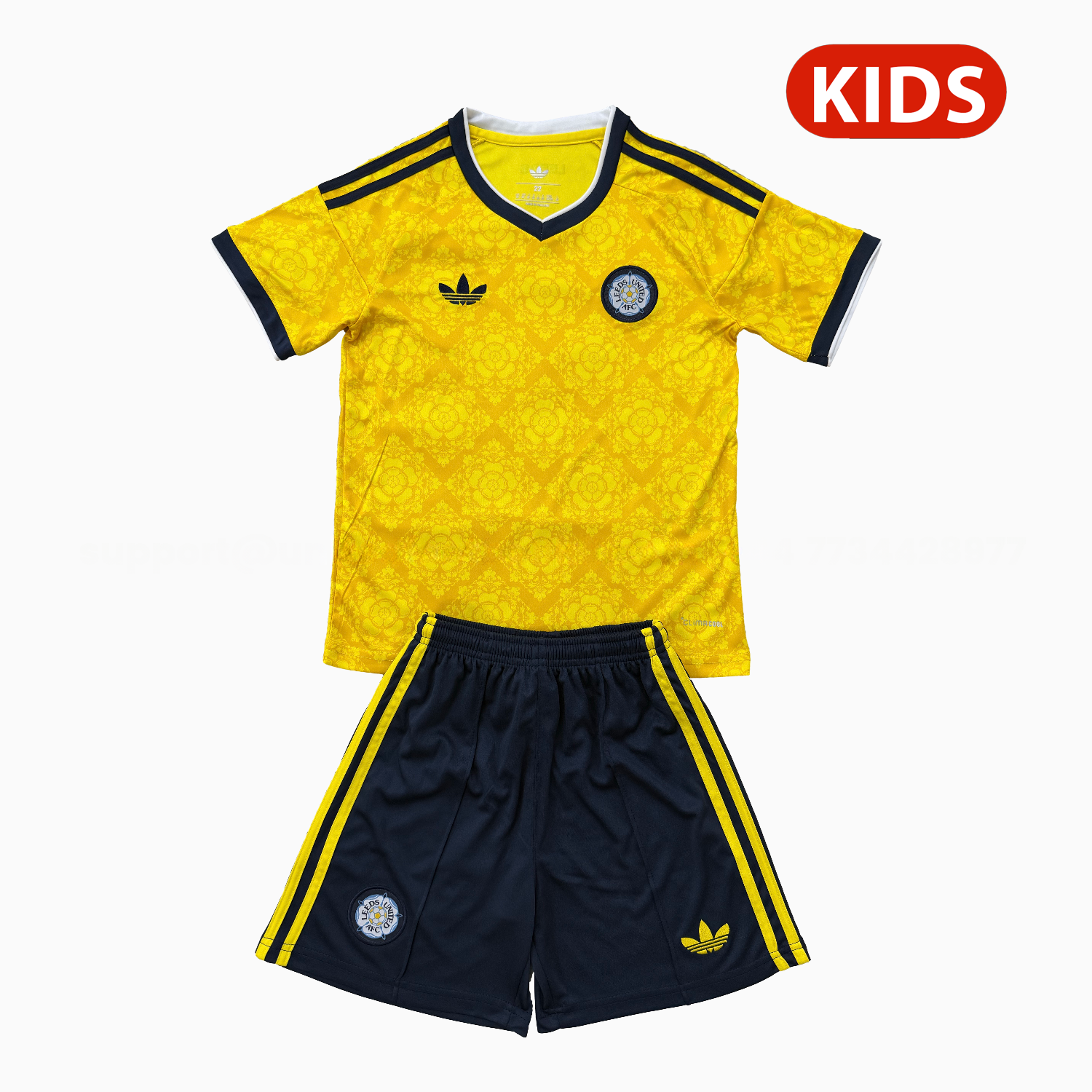 Leeds United 26-27 Away Kids Kit - UnitedFutballJersey