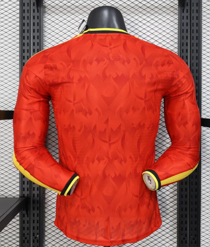 2026 Long Sleeve Player Version Belgium National Team Home Football Shirt 1:1 Thai Quality