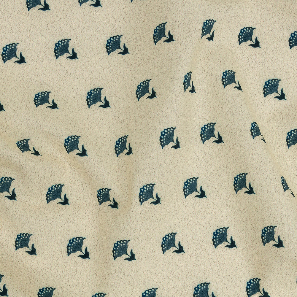 Mood Exclusive Impala Floral Fans Stretch Cotton Poplin - Joann Fabrics