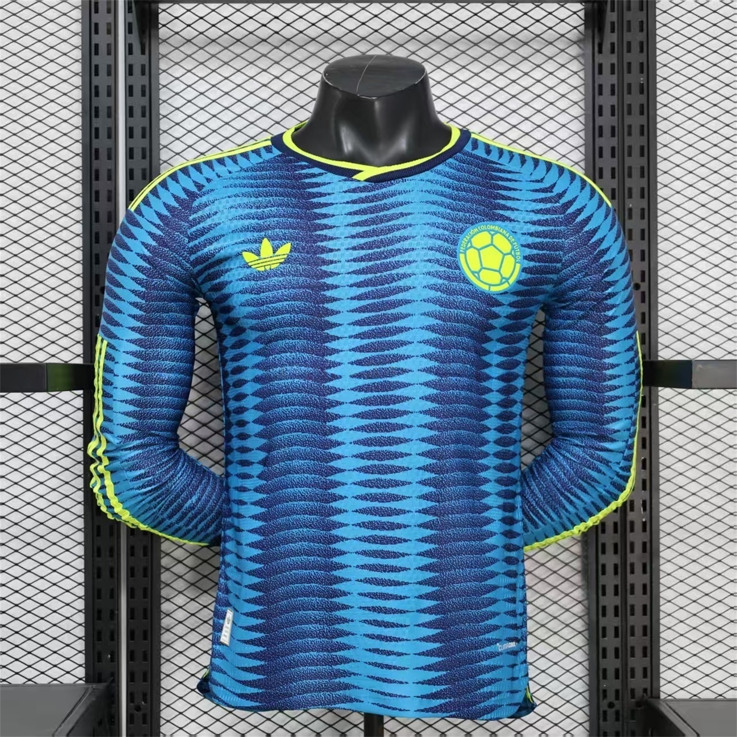 Colombia 2026 Away Blue Long Sleeves Jersey - Player Version - UnitedFutballJersey