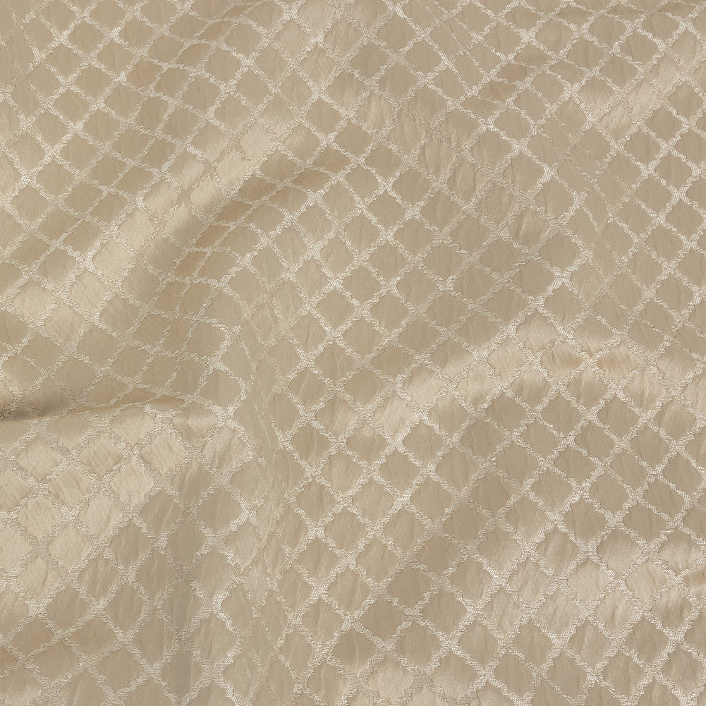 Drapery Jacquard - Champagne Moroccan Quatrefoil - British Imported - Joann Fabrics