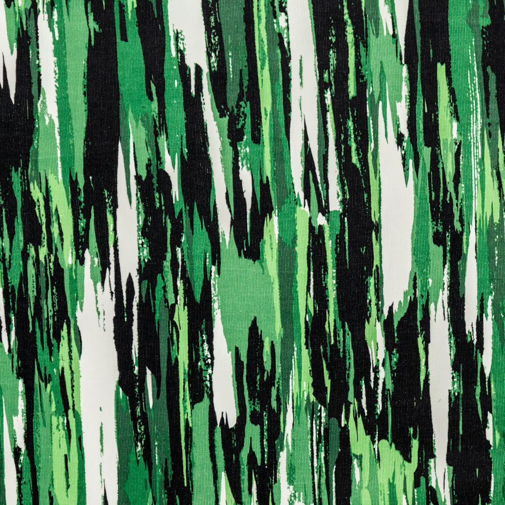 Green Abstract Stripes Stretch Cotton Corduroy - Joann Fabrics