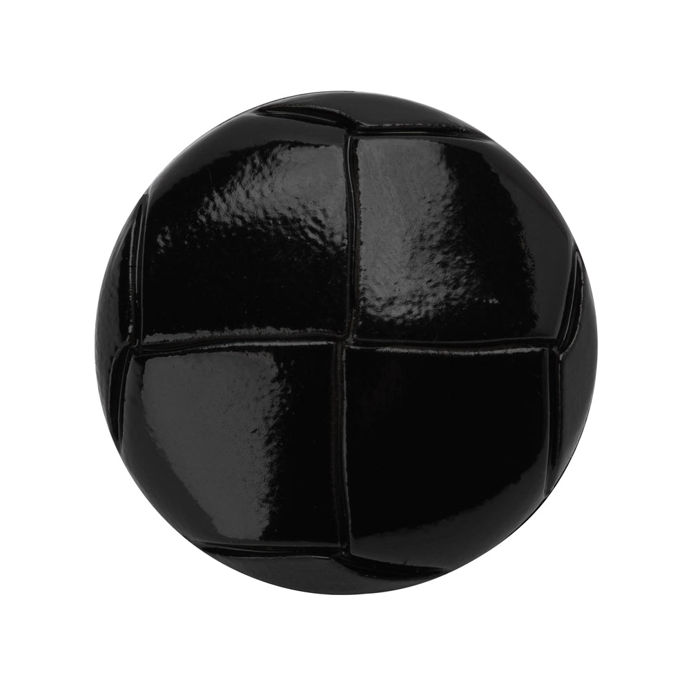 Plastic Shank Back Button - 44L/28mm - Black Faux Leather Knot - Joann Fabrics