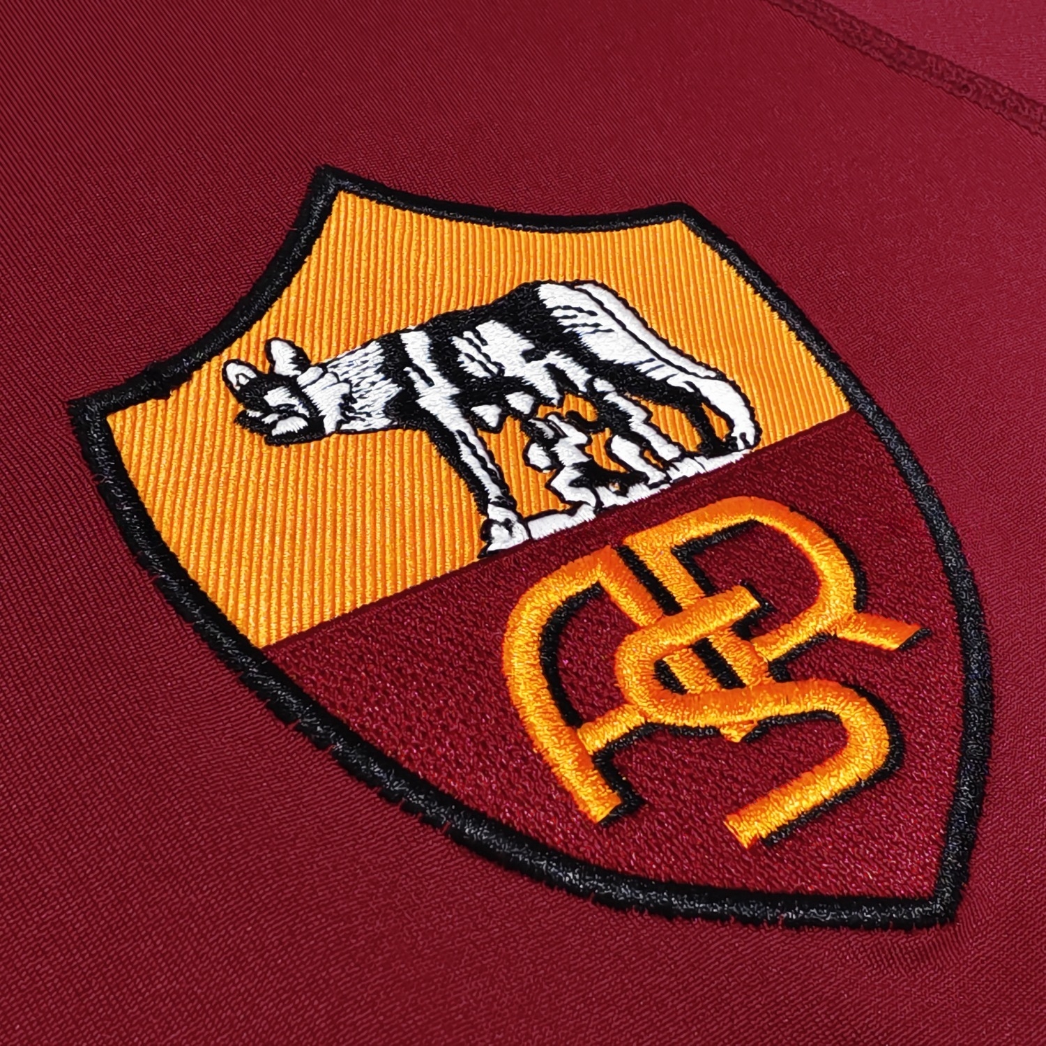 Retro AS Roma 2001-02 Home Long Sleeves Jersey - UnitedFutballJersey