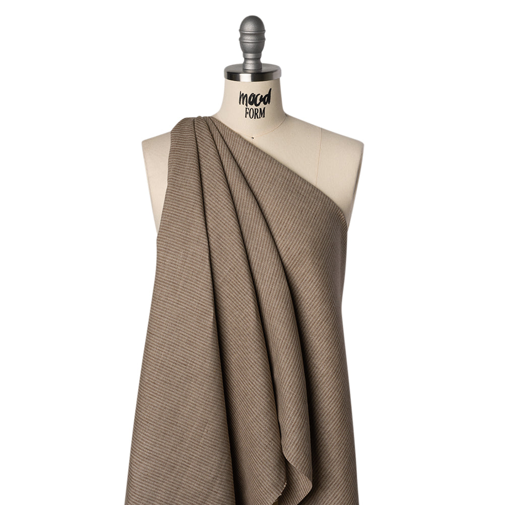 Medium Weight Linen Woven - Tan and Oatmeal Candy Stripes - Joann Fabrics