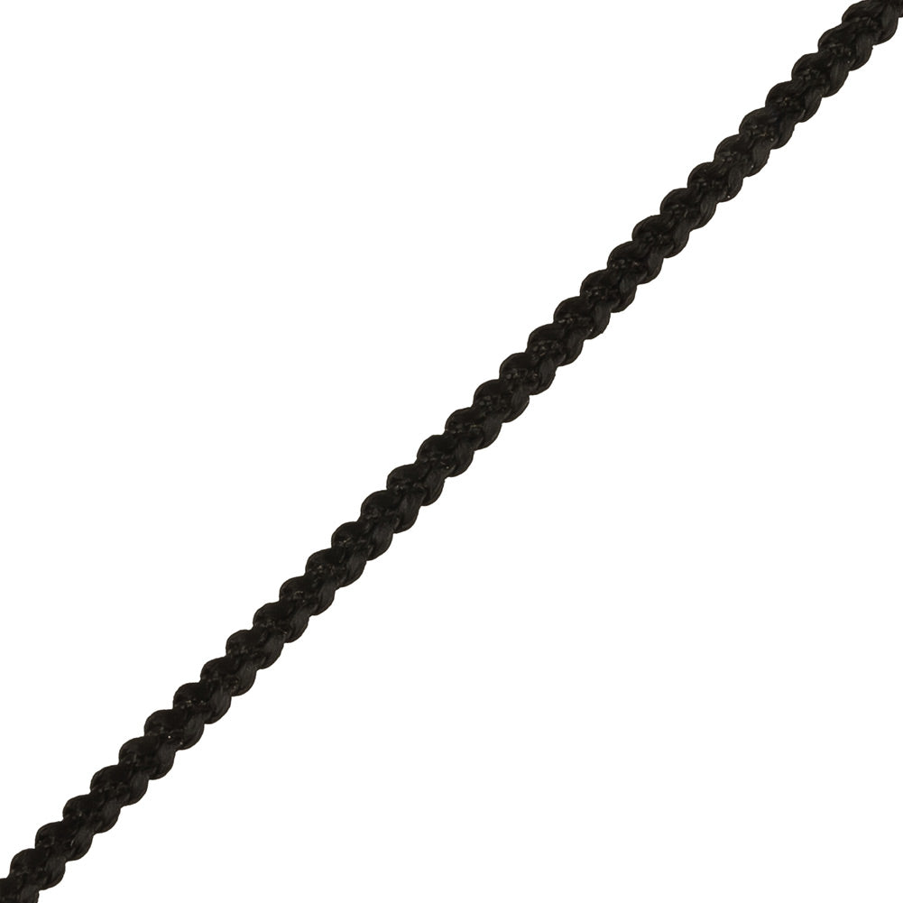 Black Braided Trimming - 0.1875