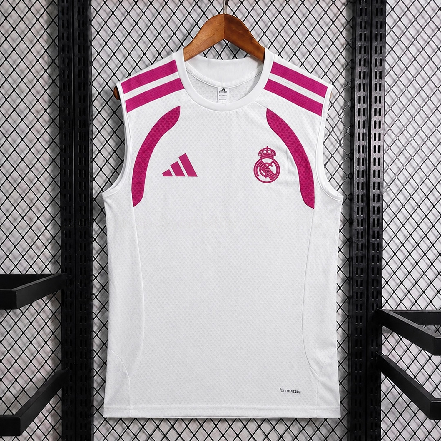 Real Madrid 26-27 White With Pink Training Vest - Fans Version - UnitedFutballJersey