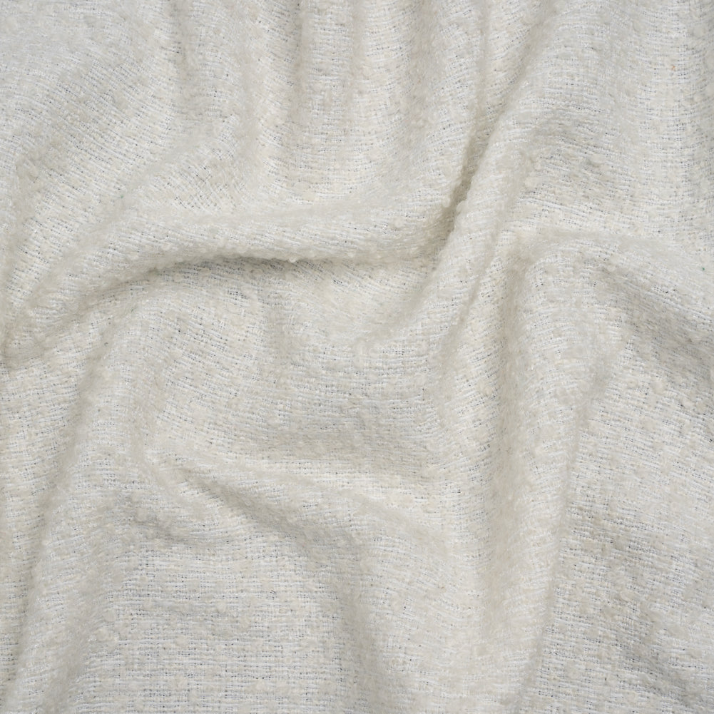 Wool Blend Boucle - White - Deadstock - Joann Fabrics