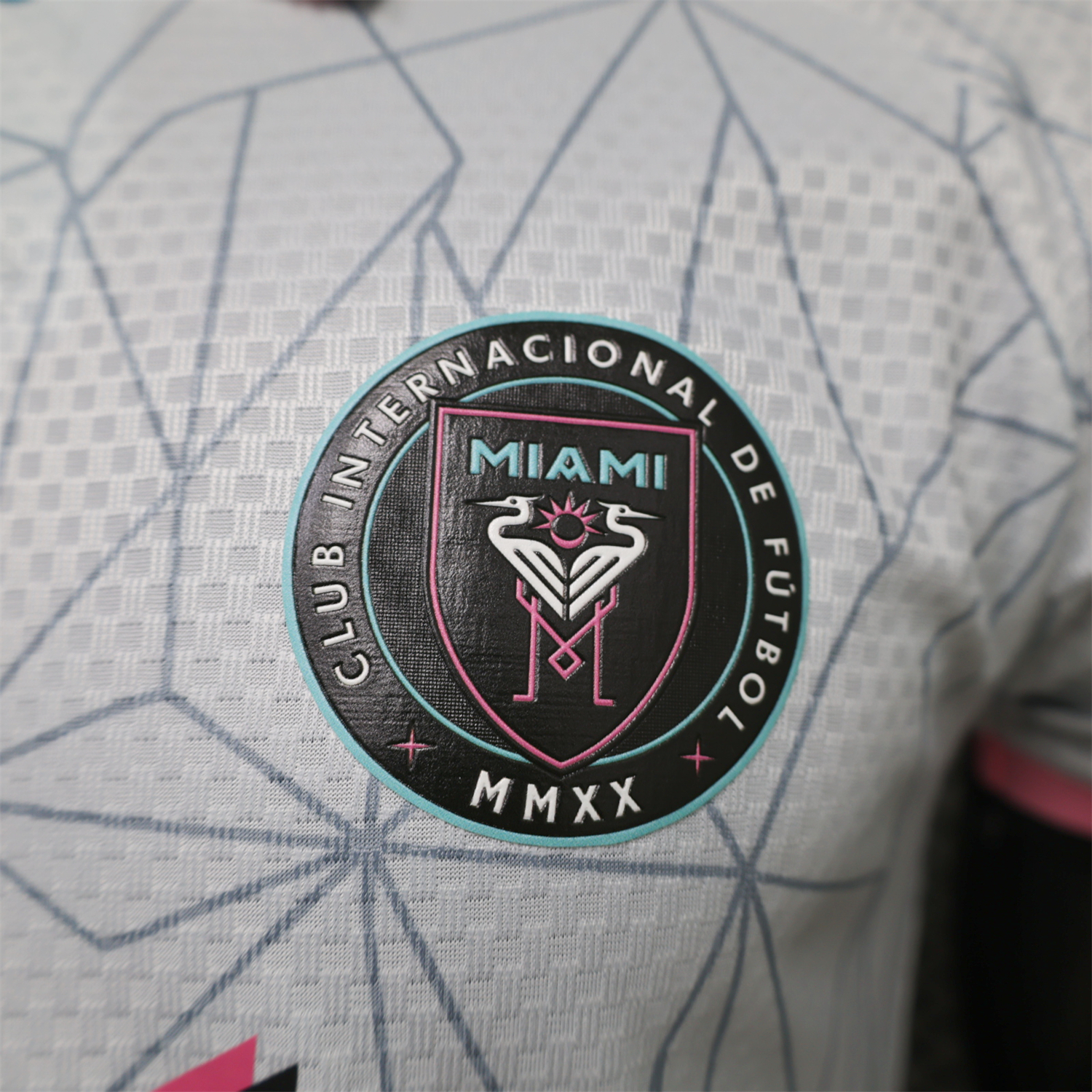 INT M.A.M 26-27 Grey-Blue Lines White Special Jersey - Player Version - UnitedFutballJersey