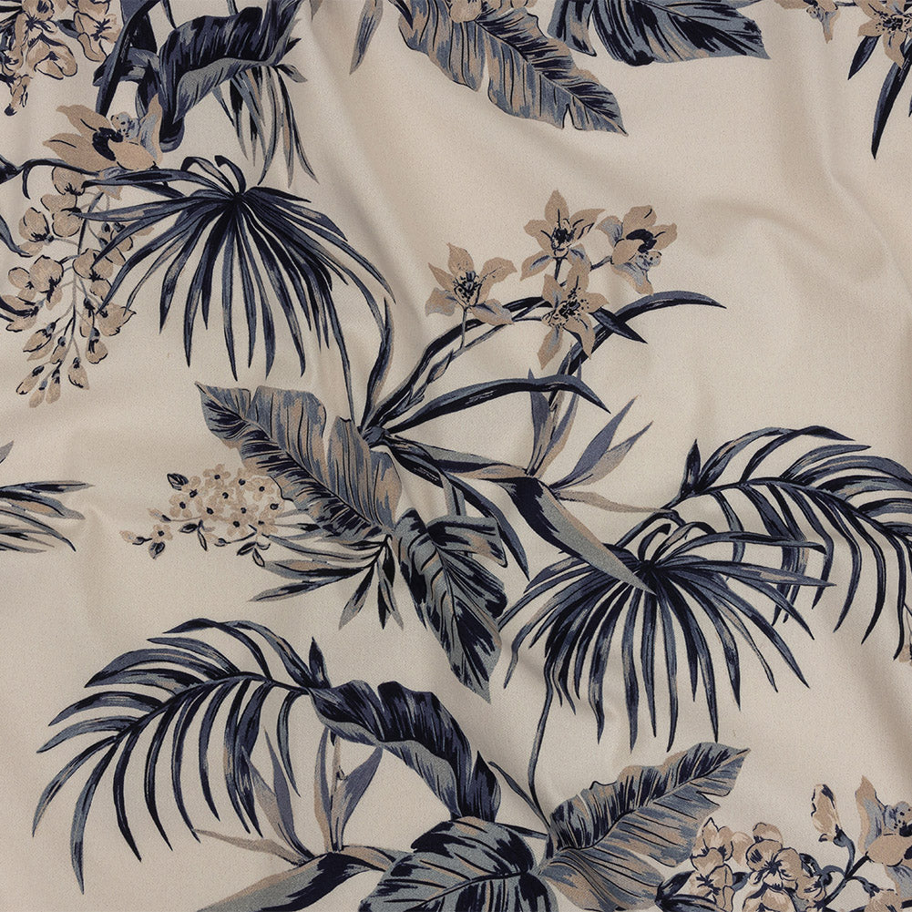 Mood Exclusive Ivory Soft Shadows Stretch Cotton Twill - Joann Fabrics