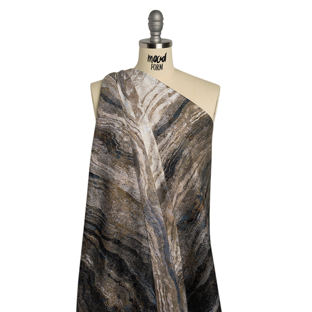 Stonehenge Wide Backing Quilting Cotton by Northcott - Slate Swirling Lines Gradient, 108