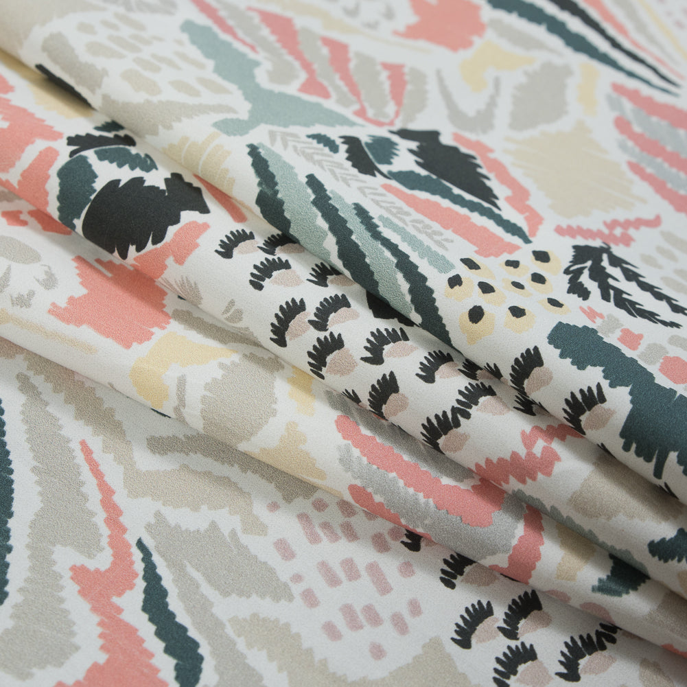 Cotton Poplin - Navy, Pink and Gray Abstract - Discovering Nemo Print - Mood Exclusive Avenable Collection - Joann Fabrics