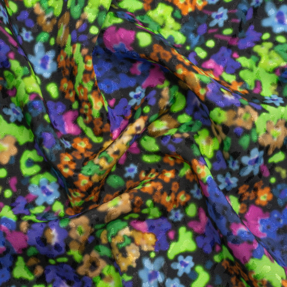Mood Exclusive Lime Electric Dreamscape Sustainable Viscose Jacquard - Joann Fabrics
