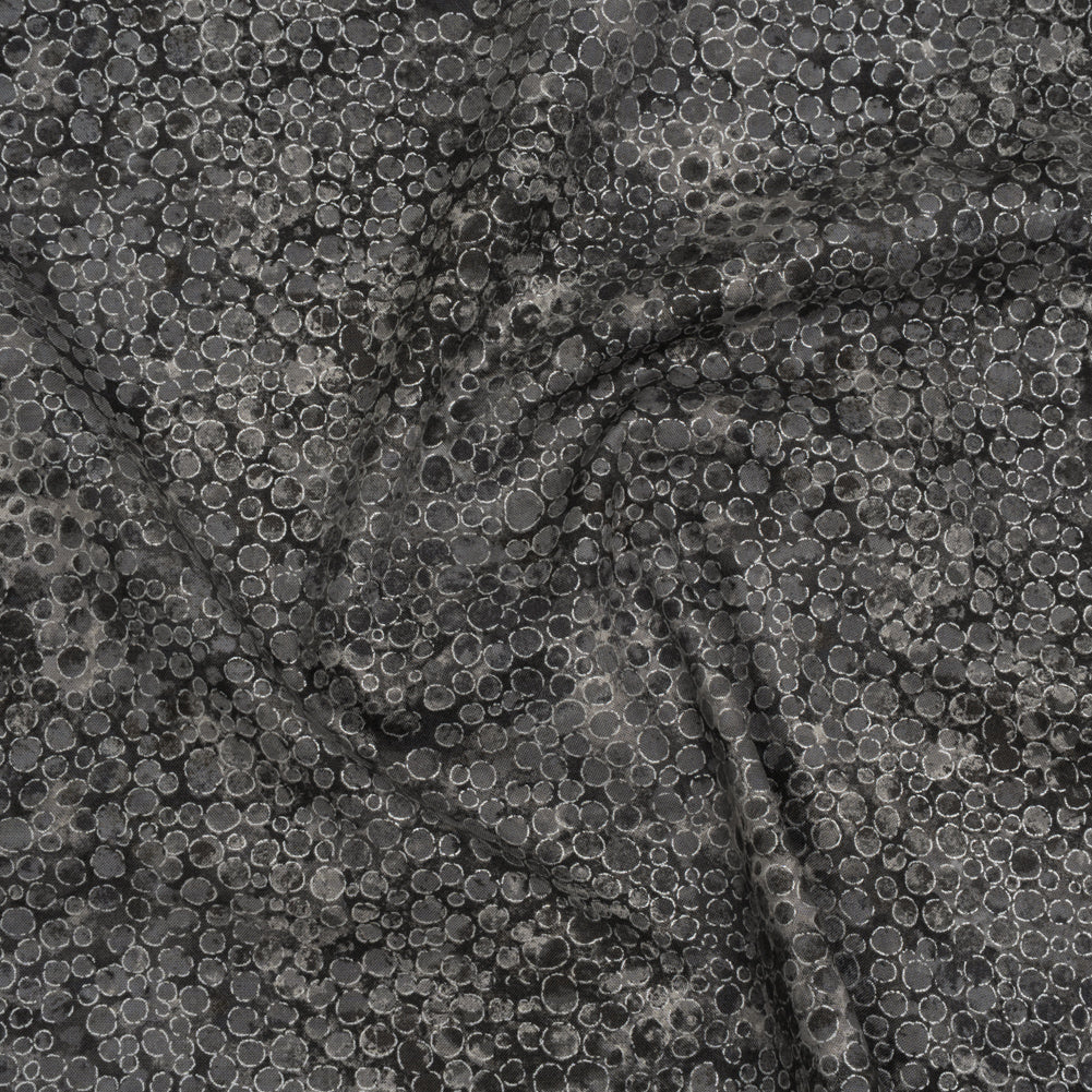 Metallic Printed Quilting Cotton by Northcott - City Fog River Rocks - Shimmer Collection - Joann Fabrics