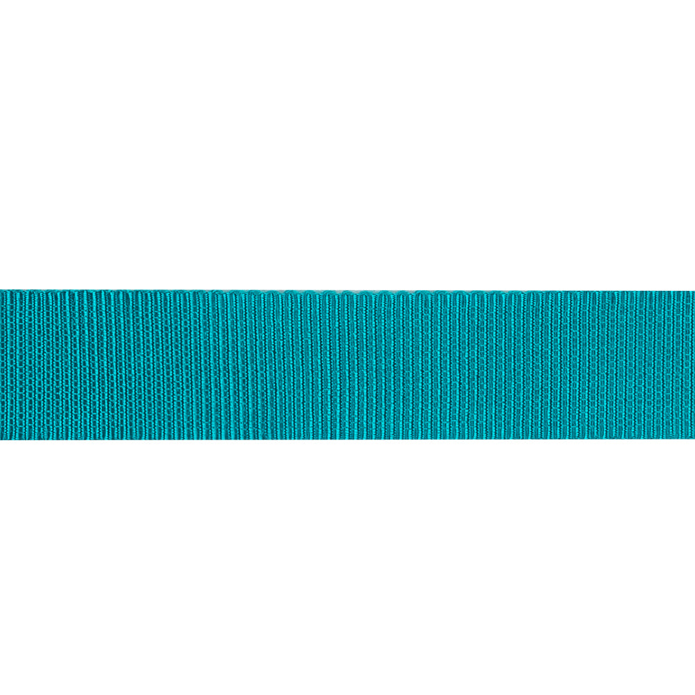Turquoise Shiny Petersham Grosgrain Ribbon - 0.625