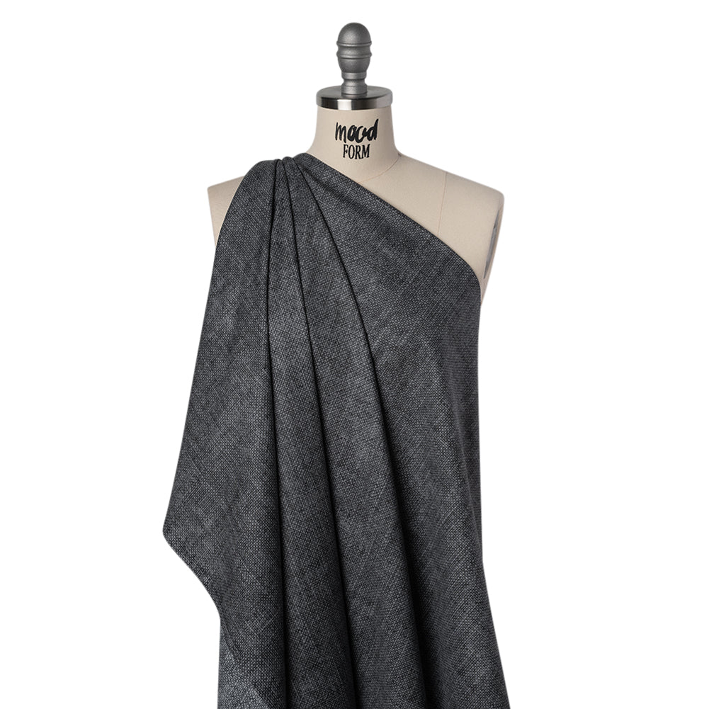 Printed Quilting Cotton by Northcott Studio - Charcoal Canvas Textured - Linen Basics Collection - Joann Fabrics