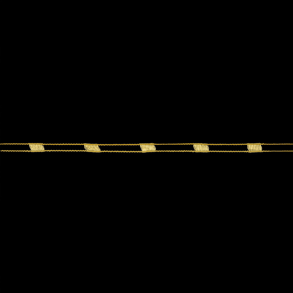 Pale Yellow Fine Rail Lace Trim - 0.2