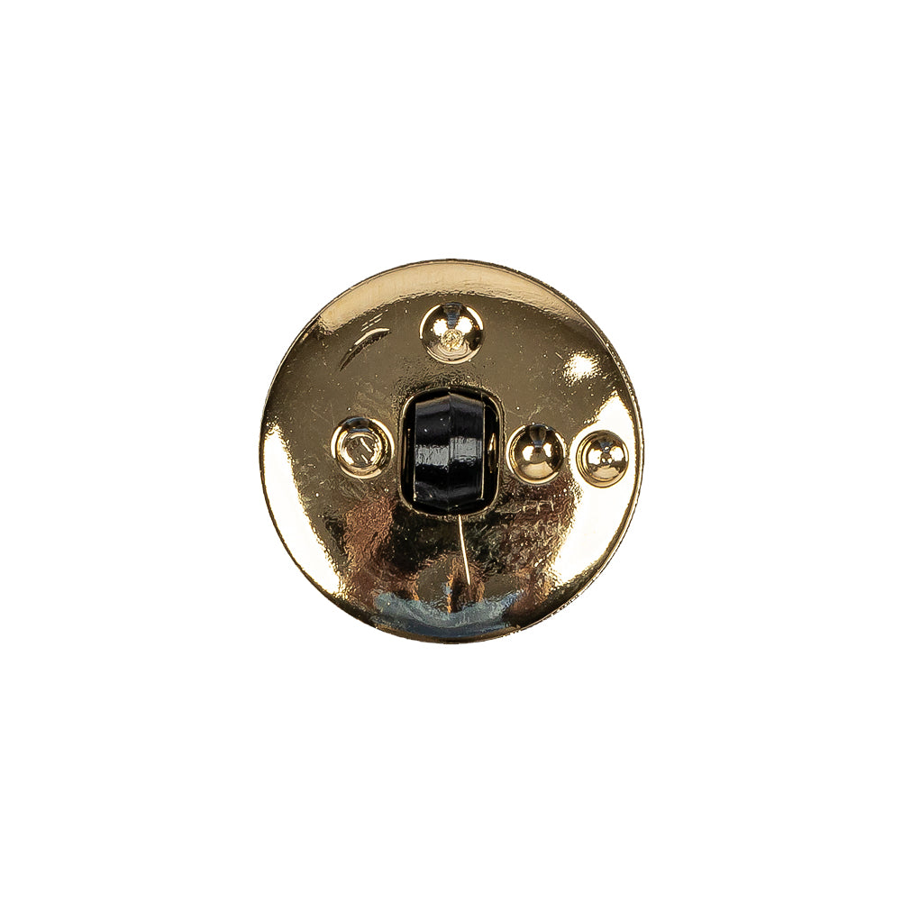 Black/Gold Rhinestone Button - 28L/18mm - Joann Fabrics