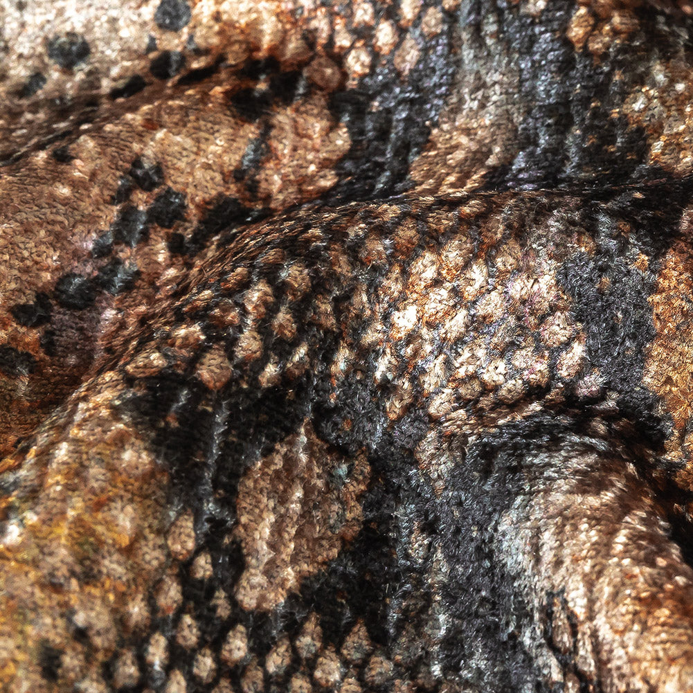 Goldeneye Snakeskin Diamond Textured Polyester Velvet - Joann Fabrics