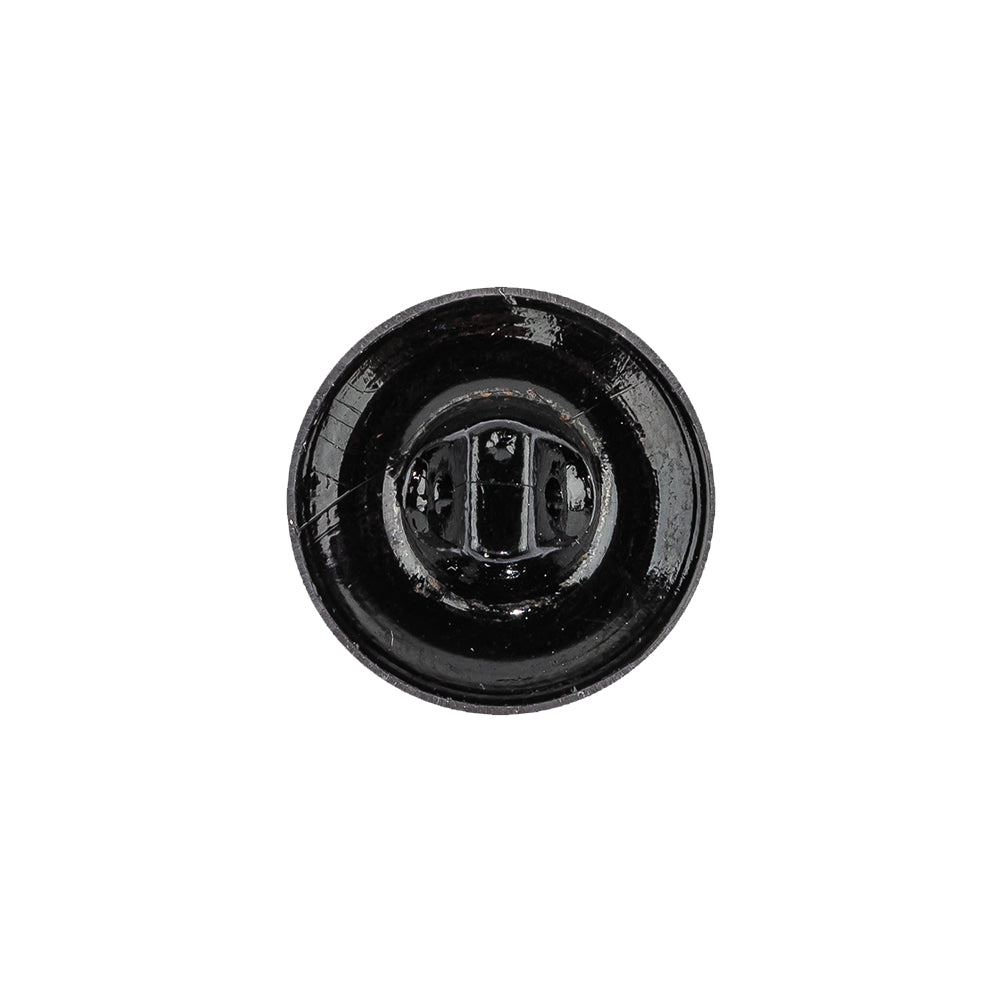 Vintage Crystal and Black Classical Shank Back Glass Button with Rhinestone Core - 28L/18mm - Joann Fabrics