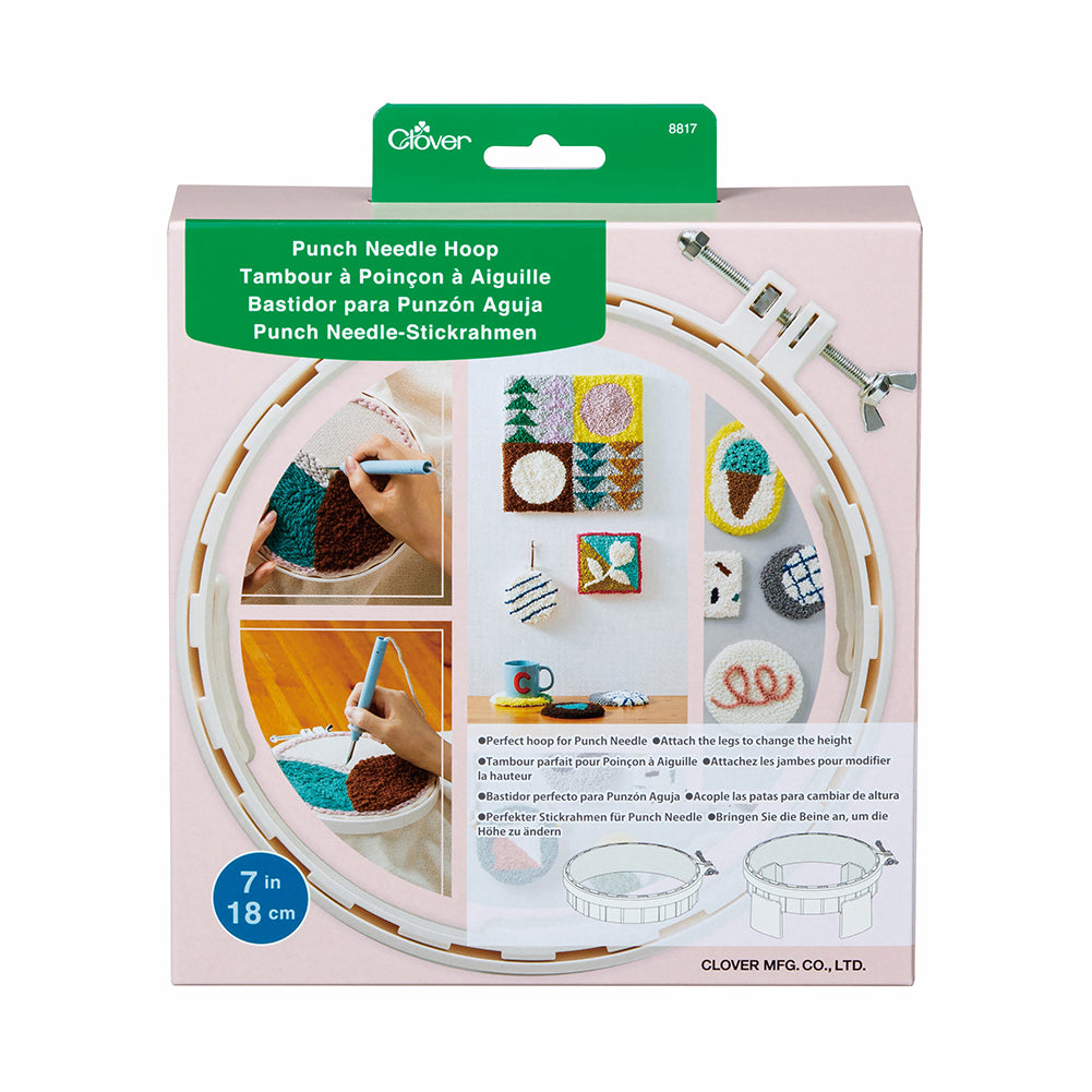 Clover Punch Needle Hoop - 7