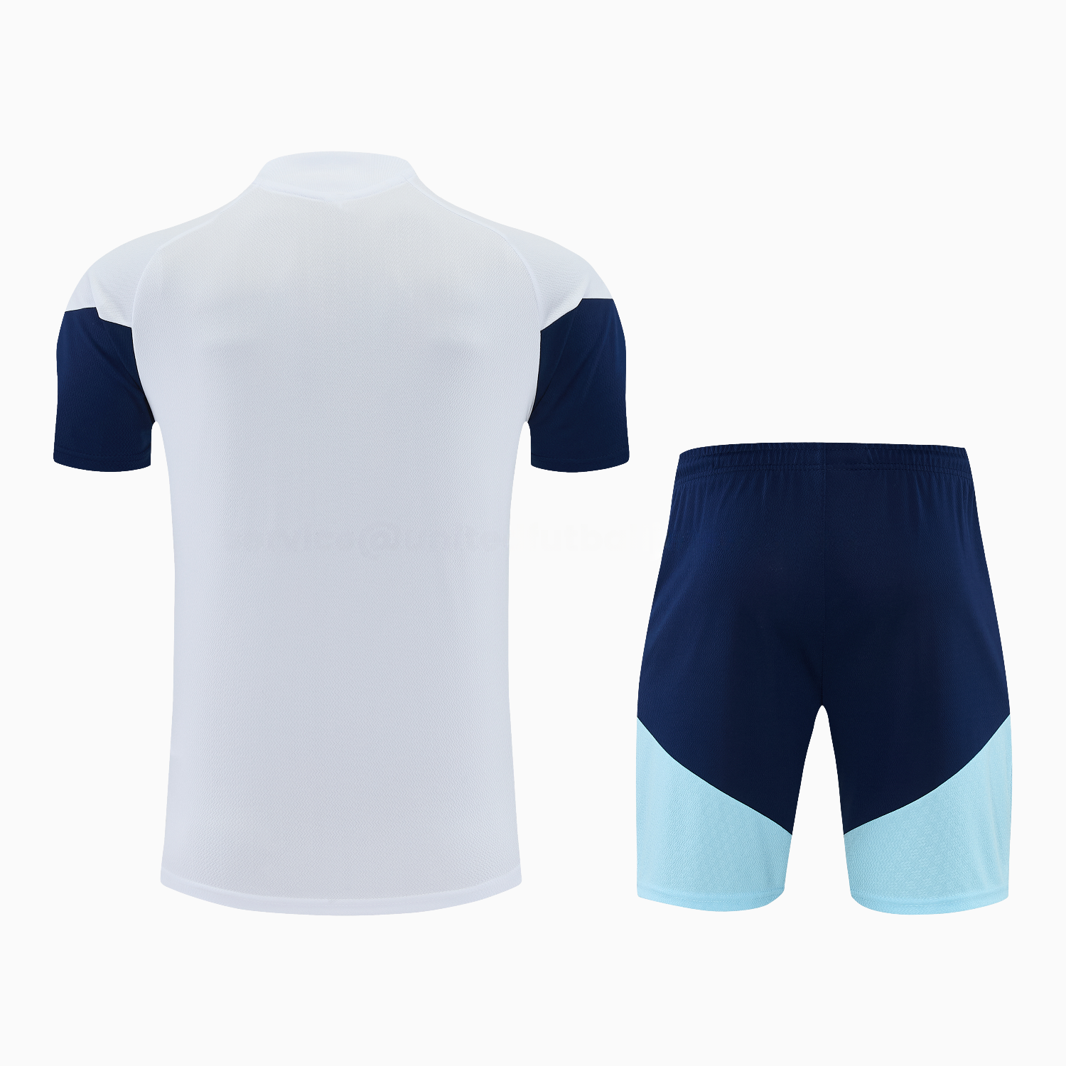 Argentina 2026 Short-Sleeve Training Set - White Top and Dark Blue Shorts - UnitedFutballJersey