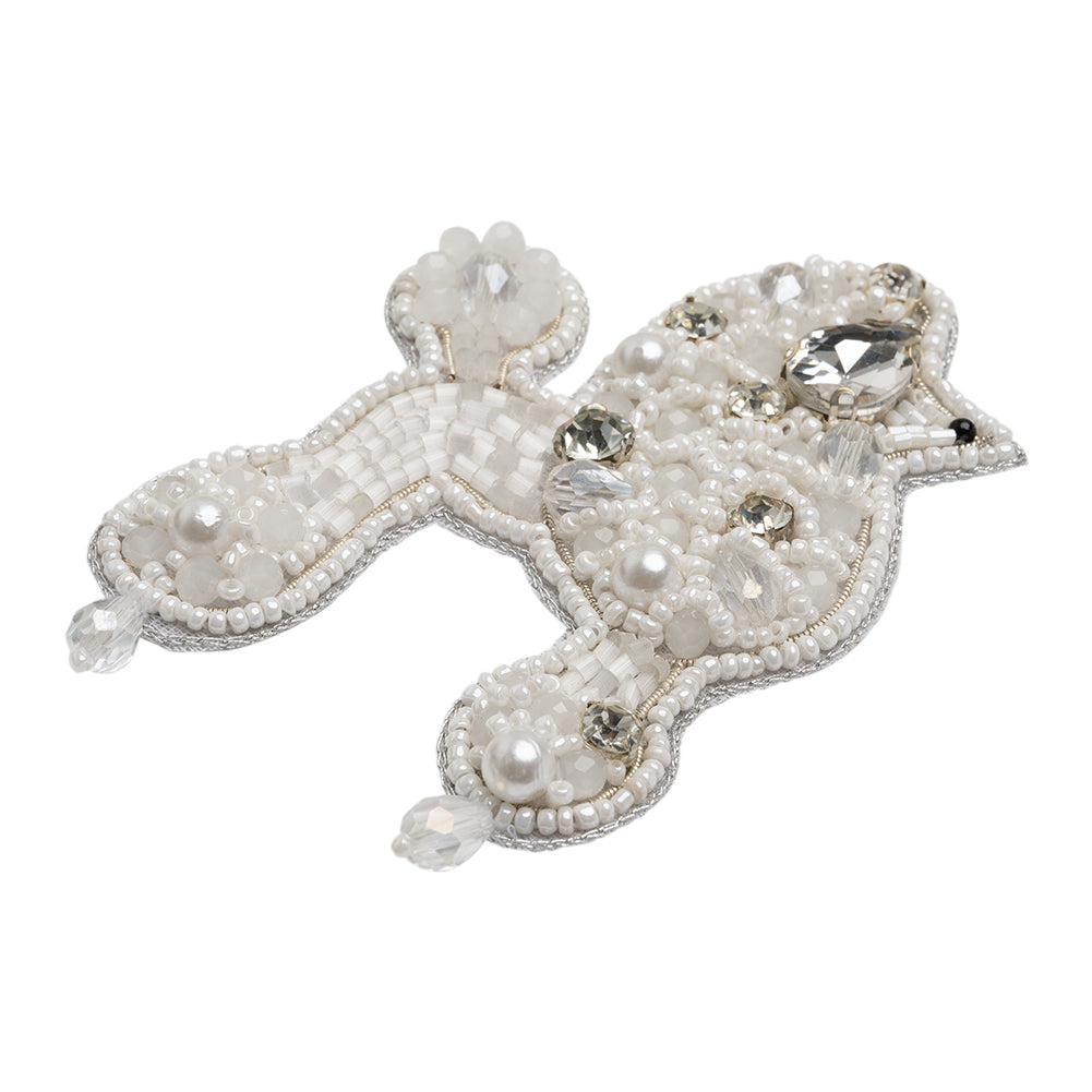 Rhinestones and Glass Beaded Applique, 3.5