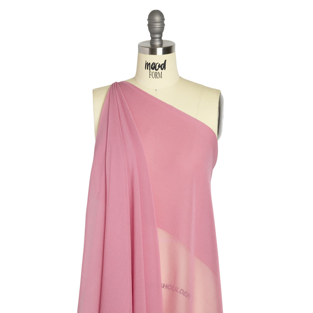 Crinkled Silk Chiffon - Polignac Pink - Premium Collection - Joann Fabrics