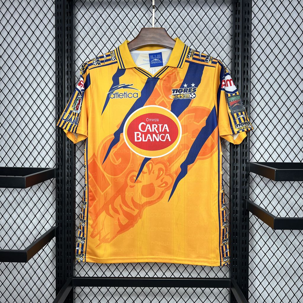 1997/1998 Retro Tigres Home Football Shirt 1:1 Thai Quality