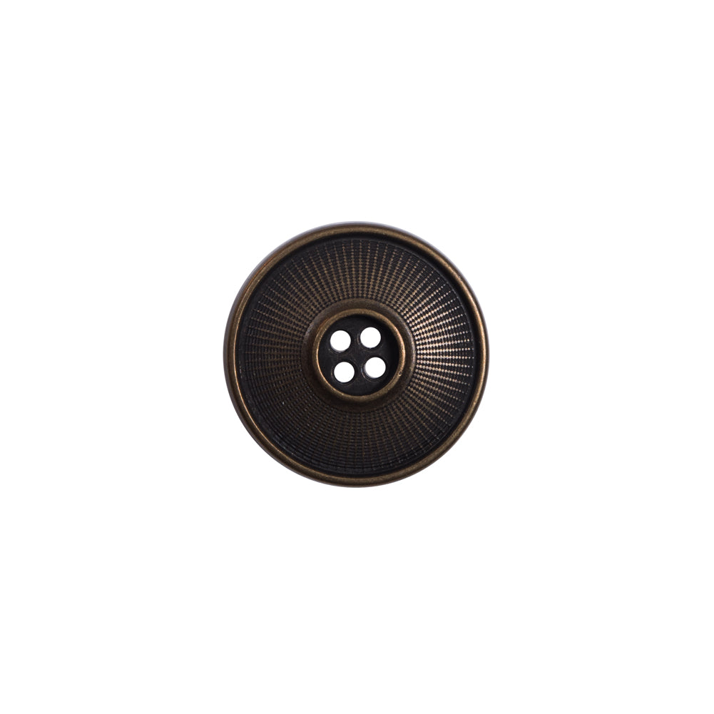Italian Antique Gold Metal 4-Hole Button - 24L/15mm - Joann Fabrics