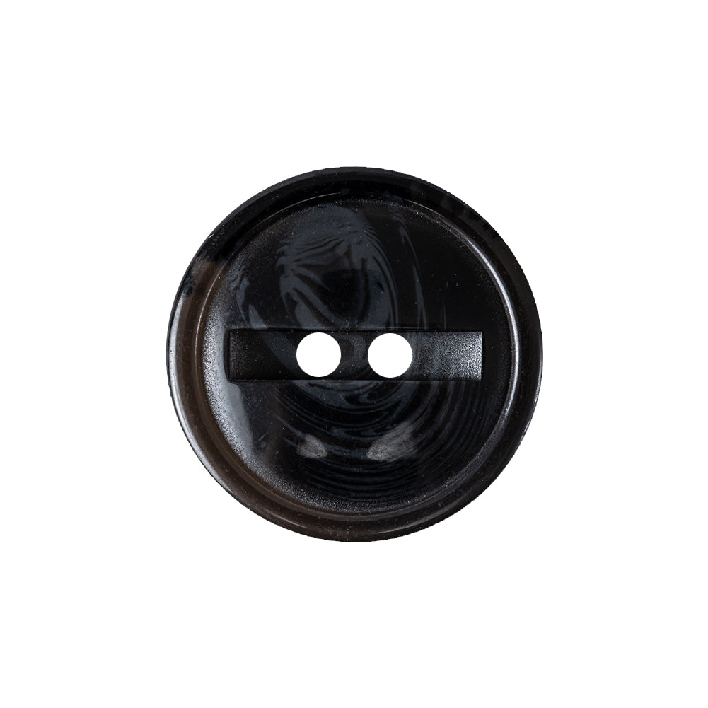 Dark Gray and Caviar Black Translucent Swirl 2-Hole Channel Style Plastic Button - 36L/23mm - Joann Fabrics