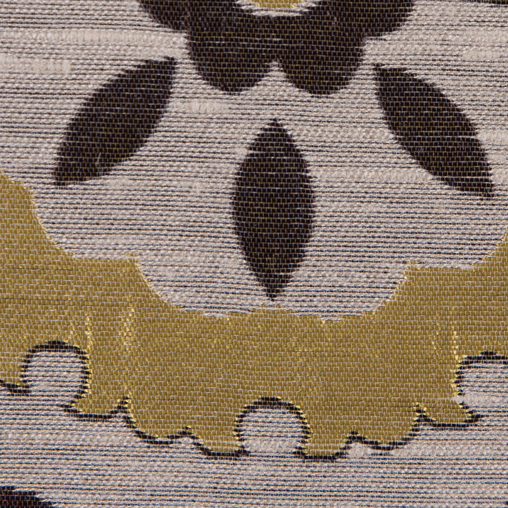 Brown, Gold and Copper Floral Brocade - Joann Fabrics