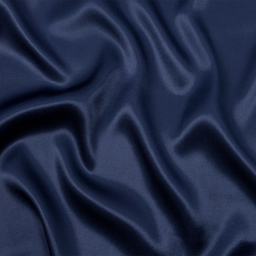 Sustainable Viscose Fluid Satin - Navy - Mood Exclusive Elliana Collection - Joann Fabrics