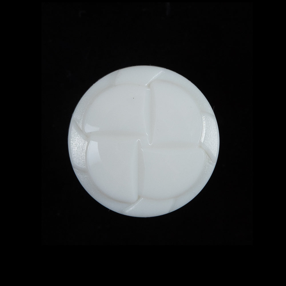 White Beveled Pinwheel Petals Shank-Back Button - 36L/23mm - Joann Fabrics