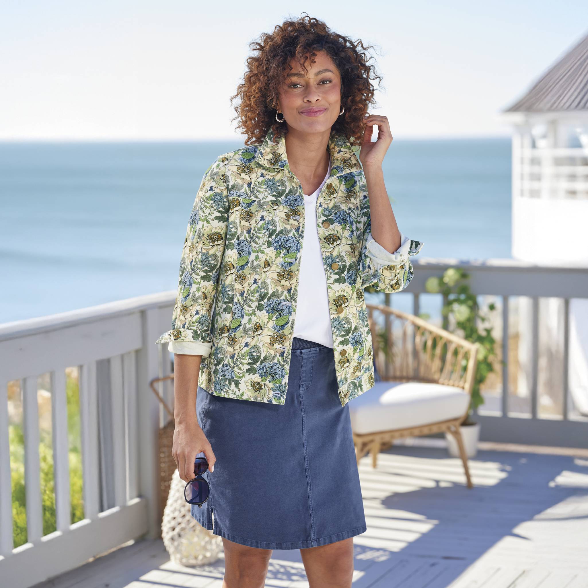 Floral Twill Jacket - Northstyle Catalog