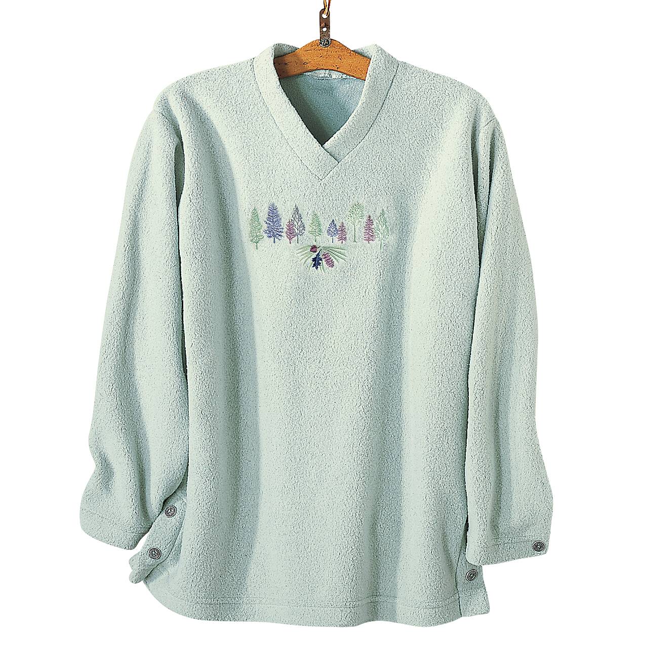 Embroidered Woodline V-Neck Tunic - Northstyle Catalog