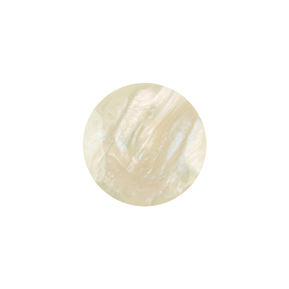 Ivory and Glass Green Iridescent Smooth Top Plastic Shank Back Button - 27L/17mm - Joann Fabrics