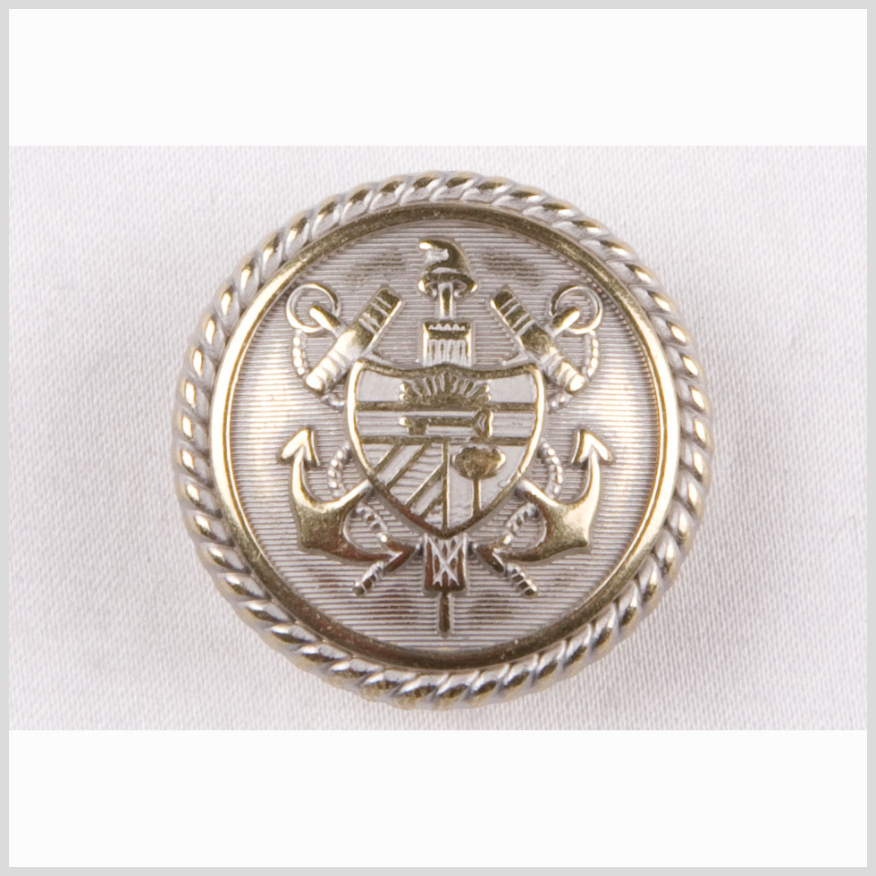Silver Brass Polished Metal Blazer Button - 32L/20mm - Joann Fabrics