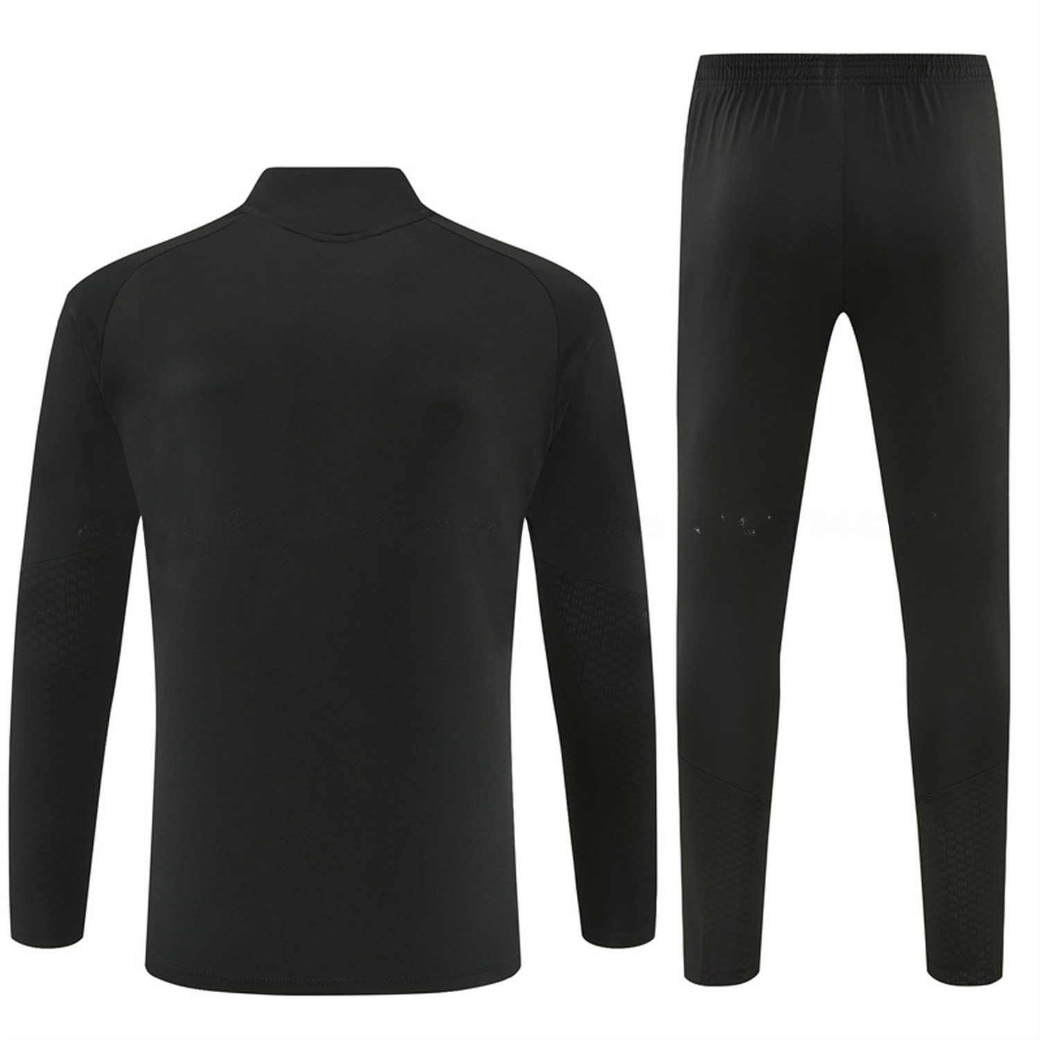 Arsenal 26-27 Kids Long Sleeve Training Set - Pure Black Top & Black Pants - UnitedFutballJersey